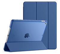 JETech Funda para iPad 6.ª/5.ª Gen 9,7" (2018/2017), Marino | Carcasa Trasera Translúcida Slim, Soporte Tríptico, Activación/Reposo Automático, Protección Antigolpes