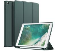 JETech Funda para iPad 6.ª/5.ª Gen 9,7" (2018/2017), Verde Brumoso | Protección TPU Suave, Portalápiz, Soporte Tríptico, Activación/Reposo Auto, Carcasa Ligero Antigolpes
