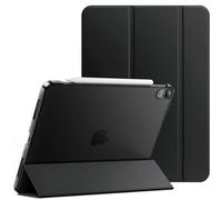 JETech Funda para iPad Air 11" M4/M3/M2 & iPad Air 5, Negro | Para iPad Air 2026/2025/2024/2022 Modelo, Carcasa Trasera Translúcida Slim, Soporte Tríptico, Activación/Reposo Automático