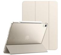 JETech Funda para iPad Air 13 Pulgadas M4/M3/M2 (2026/2025/2024), Carcasa Slim Soporte Caparazón Trasera Dura Inteligente con Auto-Sueño/Estela (Blanco Estrella)