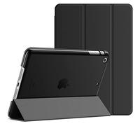 JETech Funda para iPad Mini 3/2/1 7,9" (2014/2013/2012), Negro | Trasera Translúcida Slim, Soporte Tríptico, Carcasa Protección Ligera Antigolpes