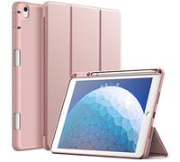 JETech Funda para iPad Pro 10,5" 2017, iPad Air 3.ª Gen 2019, Oro Rosa | Protección TPU Suave, Portalápiz, Soporte Tríptico, Carcasa Diseño Ligero Antigolpes