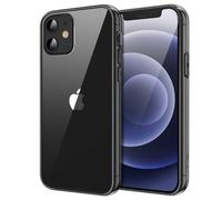 JETech Funda para iPhone 12 Mini, Anti-Amarillamiento, Negro | Carcasa Protección Antigolpes, Parte Trasera PC Duro Antiarañazos, Bumper TPU Transparente Duradero