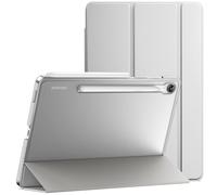 JETech Funda para Samsung Galaxy Tab S10 Lite / S10 FE / S9 FE 10,9 Pulgadas, Carcasa Slim Translúcida Respaldo Trifold Folio Soporte Protectora Tableta, Admite Carga de S Pen (Silver)