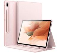 JETech Funda para Samsung Galaxy Tab S8 Plus/S7 FE/S7 Plus 12,4", Pinkgold