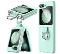 JETech Funda para Samsung Galaxy Z Flip 5 2023 con Anillo, Carcasa Protectora Anti-Arañazos Antigolpes Slim PC Dura (Verde Menta)