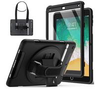 JETech Funda Reforzada para iPad 6.ª/5.ª Gen 9,7" (2018/2017), Negro