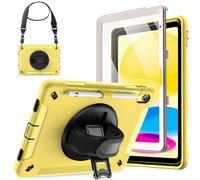 JETech Funda Reforzada para iPad (A16) 11.ª/10.ª Gen, Amarillo