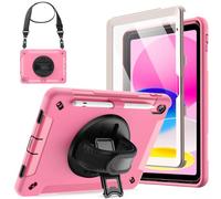 JETech Funda Reforzada para iPad (A16) 11.ª/10.ª Gen, Rosado