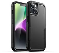 JETech Funda Reforzada para iPhone 14, Negro