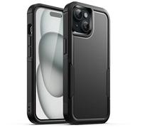 JETech Funda Reforzada para iPhone 15 Plus, Negro