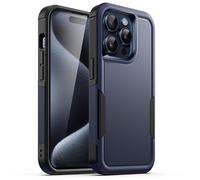 JETech Funda Reforzada para iPhone 15 Pro MAX, Marino