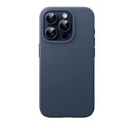 JETech Funda Silicona para iPhone 15 Pro 6,1 Pulgadas, Protectora de Cuerpo Completo con Tacto Suave y Sedoso, Antigolpes Carcasa (Azul Tempestad)
