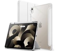 JETech Funda Solo para iPad Air 11 Pulgadas M4/M3/M2 (2026/2025/2024), iPad Air 5/4 (10,9 Pulgadas, 2022/2020) con Portalápiz, Clara Carcasa Trasera Slim Soporte Antigolpes Cover Tableta (Blanco)