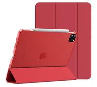 JETech Funda Solo para iPad Pro 11 Pulgadas, 2022/2021/2020/2018 Modelo, Apoyar la Función de Carga del Pencil, Smart Cover Auto-Sueño/Estela (Rojo)