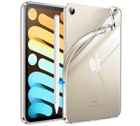 JETech Funda Transparente para iPad Mini A17 Pro/Mini 6, Transparente | Para 8,3" 2024/2021 Modelo, Diseño TPU Cristal Suave, Carcasa Protección Slim Antigolpes, Compatible con Pencil Carga