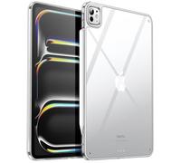 JETech Funda Transparente para iPad Pro 11" M5/M4 | Para 2025/2024 Modelo, Anti-Amarillamiento, Trasera PC Dura, Carcasa Bumper TPU Suave, Compatible con Pencil Pro Carga