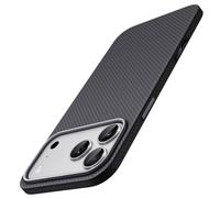 JETech Funda Ultra Slim Fibra Aramida para iPhone 17 Pro, Negro