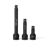 Jetech Juego de barras de extensión de vaso de impacto de 3/4 pulgadas, 3 piezas, 4, 6 y 10 pulgadas, fabricado con acero de aleación de cromo molibdeno forjado en frío, tratado térmicamente