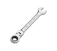 Jetech Llave de engranaje de cabeza flexible de 13 mm, llave combinada de trinquete de cabeza flexible de 12 puntas totalmente pulida, métrico