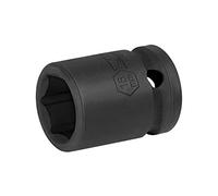 Jetech Llave de Impacto Estándar de 18mm y 1/2 Pulgada, Fabricada con Acero Aleado al Cromo Molibdeno, Tratada Térmicamente, Diseño de 6 Puntas, Métrico