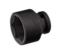 Jetech - Llave de vaso de impacto estándar de 1/2 pulgadas de 1-3/16 pulgadas, fabricado con acero de aleación de molibdeno cromado, tratamiento térmico, diseño de 6 puntos, SAE