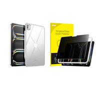 JETech para iPad Pro 11 Pulgadas M5/M4 (2025/2024) Funda Transparente y Protector Pantalla de Privacidad Lote