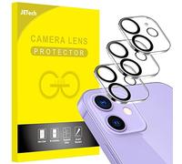 JETech Protector de Lente Cámara para iPhone 11 6,1 Pulgadas y iPhone 12 mini 5,4 Pulgadas, Cristal Vidrio Templado 9H, Ultra HD Clara, 3 Unidades