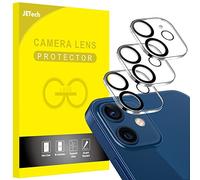 JETech Protector de Lente Cámara para iPhone 12 6,1 Pulgadas, Cristal Vidrio Templado 9H, Ultra HD Clara, 3 Unidades