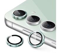 JETech Protector de Lente Cámara para Samsung Galaxy S23 FE 6,4 Pulgadas, Cristal Vidrio Templado 9H Individuo Metal, HD Transparente, 1 Juego (Verde)