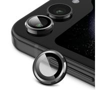 JETech Protector de Lente de Cámara para Samsung Galaxy Z Flip 5, Cristal Vidrio Templado 9H Individuo Metal Anillo, HD Transparente, 1 Juego (Grafito)