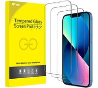 JETech Protector de Pantalla Cobertura Completo para iPhone 17e (2026) / iPhone 16e / iPhone 13/13 Pro, Cristal Vidrio Templado 9H Amigable para Funda, Pantalla de 6,1 Pulgadas, 3 Unidades