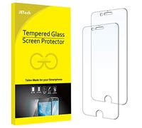 JETech Protector de Pantalla Compatible con iPhone 8 Plus iPhone 7 Plus 5,5 Pulgadas Cristal Vidrio Templado, 2 Unidades