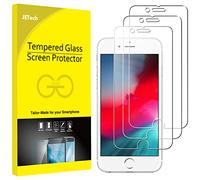 JETech Protector de Pantalla Compatible con iPhone SE 2020, iPhone 8, iPhone 7, iPhone 6s, iPhone 6, Cristal Vidrio Templado, 3 Unidades