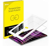 JETech Protector de Pantalla con Una Toque para iPad Pro 12.9 Pulgadas (2022/2021/2020/2018 Modelo, 6.ª/5.ª/4.ª/3.ª Generación), Cristal Vidrio Templado con Marco de Alineación, HD Transparente