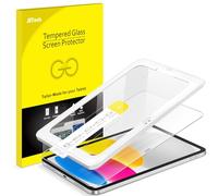 JETech Protector de Pantalla Instalación con Una Toque para iPad (A16) 11.ª/10.ª Generación (2025/2022), Cristal Vidrio Templado con Automático Marco de Alineación, HD Transparente