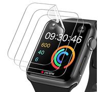 JETech Protector de Pantalla para Apple Watch Series 3/2/1 42mm, Película de TPU Flexible, Anti-Arañazos HD Transparente, 3 Unidades
