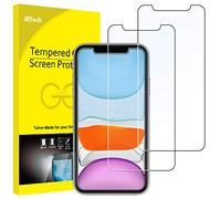 JETech Protector de Pantalla para iPhone 11 y iPhone XR 6,1", Vidrio Cristal Templado, 2 Unidades
