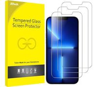 JETech Protector de Pantalla para iPhone 16e 2025, iPhone 13/13 Pro 6,1 Pulgadas, Cristal Vidrio Templado, 3 Unidades
