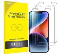 JETech Protector de Pantalla para iPhone 16e 2025, iPhone 14 6,1 Pulgadas, Cristal Vidrio Templado, 3 Unidades