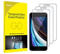JETech Protector de Pantalla para iPhone SE 3/2 (modelo 2022/2020) 4,7 Pulgadas, Cristal Vidrio Templado, 3 Unidades