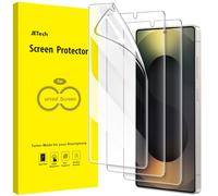 JETech Protector de Pantalla para Samsung Galaxy S25 Ultra 5G, Película de TPU Flexible, Compatible Huellas Dactilares ID, Fácil Instalación, HD Claro, 3 Paquetes