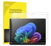 JETech Protector de Pantalla para Surface Pro 11/10 (2024)/Pro 9 (2022) 13 Pulgadas, 9H Cristal Vidrio Templado, Soporte Lápiz Surface Pen, HD Transparente, 2 Unidades