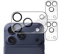 JETech Protector Lente Cámara para iPhone 17 Pro Max 6,9 Pulgadas, Cristal Vidrio Templado 9H, Anti-Arañazos, Amigable para Funda, No Afecta las Tomas Nocturnas, 3 Unidades (Transparente)