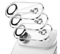 JETech Protector Lente Cámara para iPhone Air, Cristal Vidrio Templado 9H, Anti-Arañazos, Amigable para Funda, No Afecta las Tomas Nocturnas, HD Clara, 3 Unidades (Transparente)
