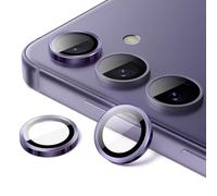 JETech Protector Lente Cámara para Samsung Galaxy S24+ / S24 Plus, Cristal Vidrio Templado 9H Anillo Individual Metal Cover, Bandeja de Fácil Instalación, HD Clara, 1 Juego (Violeta Cobalt)