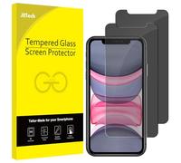JETech Protector Pantalla de Privacidad Compatible iPhone 11 y iPhone XR 6,1 Pulgadas, Anti Spy Cristal Templado, 2 Unidades