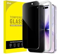 JETech Protector Pantalla de Privacidad para iPhone 17 6,3 Pulgadas, Antiespia Cristal Vidrio Templado con Marco de Instalación Fácil, 2 Unidades
