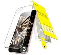 JETech Protector Pantalla para iPhone 15 6,1 Pulgadas, Fácil Instalación Solo Paso con Caja Sin Burbujas Auto Alineación, Cristal Vidrio Templado 9H, HD Claro, 3 Unidades