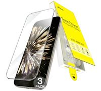 JETech Protector Pantalla para iPhone 15 Pro Max 6,7 Pulgadas, Fácil Instalación Solo Paso con Caja Sin Burbujas Auto Alineación, Cristal Vidrio Templado 9H, HD Claro, 3 Unidades